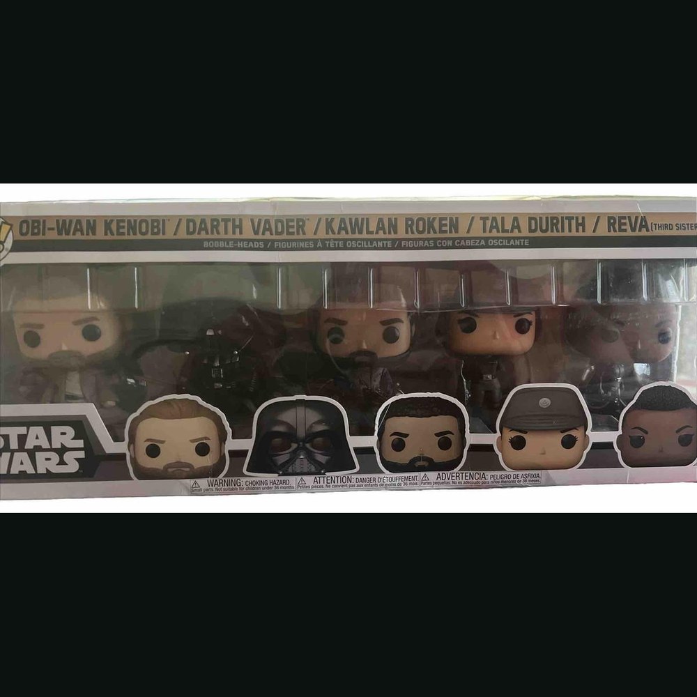 Obi-Wan Kenobi / Darth Vader / Kawlan Roken / Tala Durith / Reva (Third Sister) sealed box